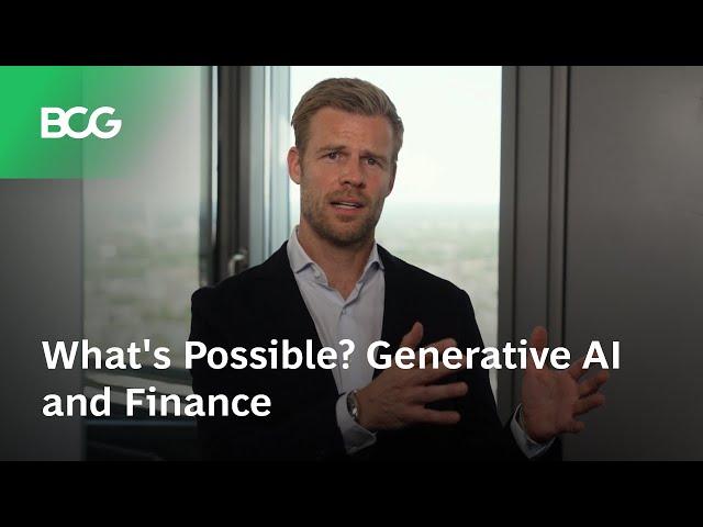 What's Possible? Generative AI and Finance