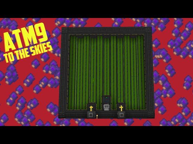 ATM9 To The Skies EP17 Huge Reactors & Infinite Range Refined Storage