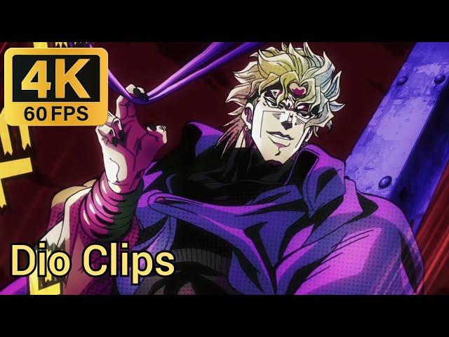 Dio Clips for Edits (4K 60FPS) / Jojo's Bizzare Adventure : Stardust Crusaders : Episode 21-24