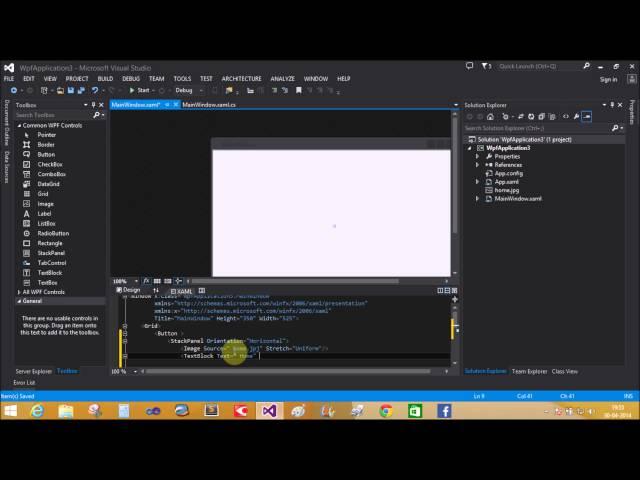 How to put an image into a button control in wpf