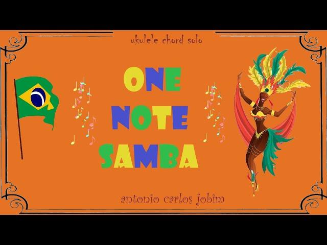 One Note Samba - Bossa Nova fingerstyle ukulele tutorial (with TABS)