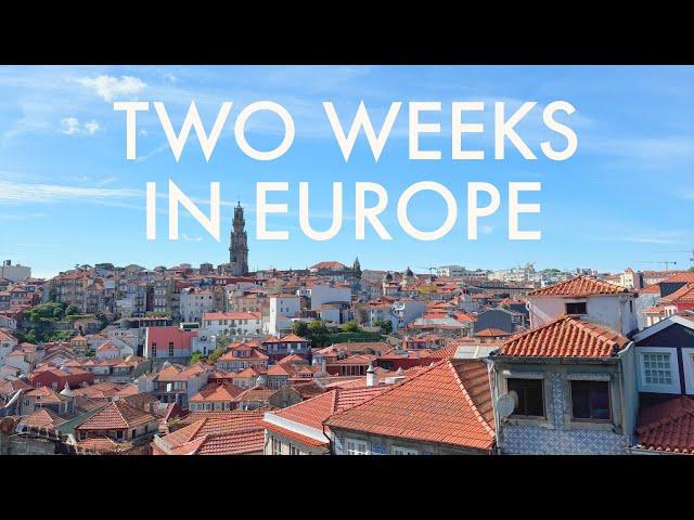 My 2 WEEK EUROPE TRIP in 12 minutes | London, Paris, Lyon, Lisbon, Porto, Madrid