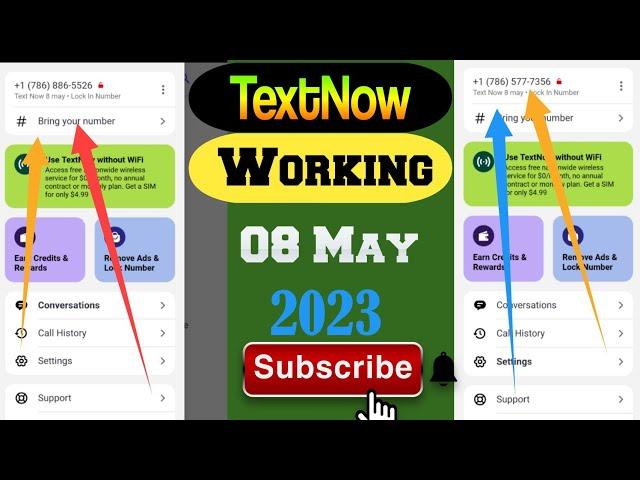 Textnow Working Trick 8 May 2023 |TextNow app Not working problem solve 2023 |TextNow TECHNICAL MASK