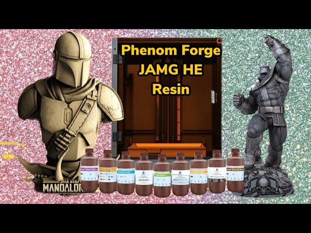 Phenom Forge Resin Printer | JAMG HE Resin | Wicked Art Patreon Models #3dhp