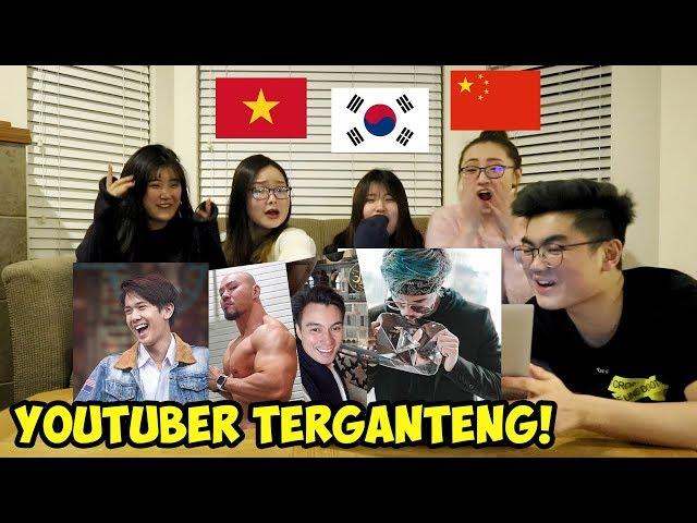 REAKSI CEWEK CANTIK LUAR NEGERI LIAT YOUTUBER & AKTOR INDONESIA! (ATTA HALILINTAR, BAIM WONG, DLL)