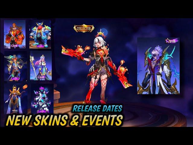 MOBILE LEGENDS ALL NEW UPCOMING EVENTS AND SKINS RELEASE DATES 2024 - JULY AND AUGUST COLLECTOR SKIN