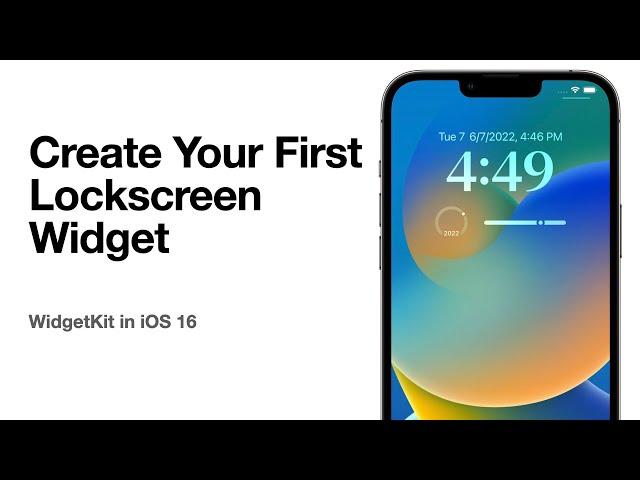 Create your first Lockscreen Widget | iOS 16 WidgetKit Tutorial