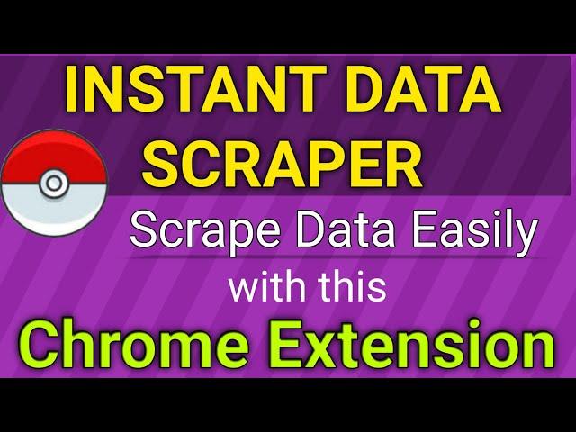 Instant Data Scraper | Instant Data Scraping | Chrome Extension | How to Scrape Data | MBtalksDdn