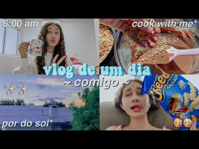 vlog do meu dia ~cook with me, study vlog, comida..~