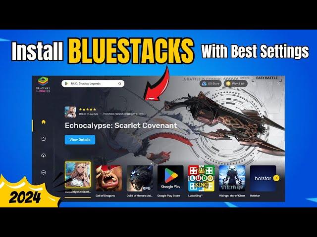 How to Install BLUESTACKS on Windows 10/11 (With Best Settings) 2024