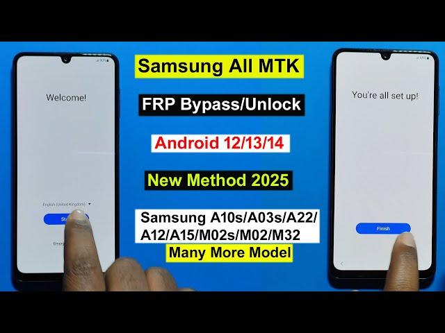 "Free Method 2025" Samsung FRP Bypass All MTK | Samsung FRP A03s/A10s/A12/A13/A15/A22/A32/M32/F22