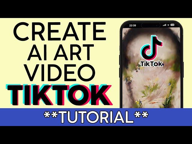 How to Use the AI Art Effect on Tiktok | Create AI Video on Tiktok 2022 #aiart