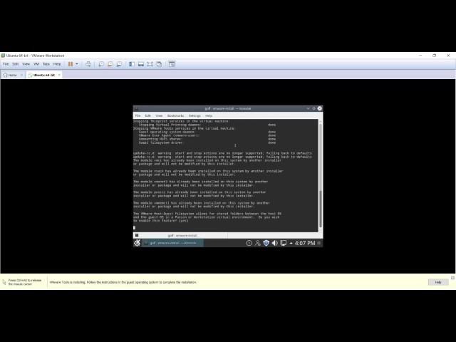 Installing VMware Tools in an Linux Mint KDE with a GUI