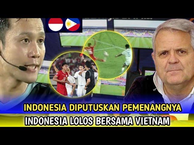 TIMNAS INDONESIA LOLOS BERSAMA VIETNAM !! TANGISAN PELATIH PHILIPINA !!