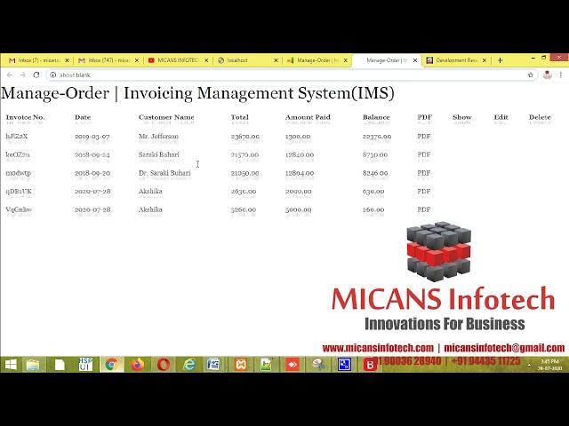 INVOICE MANAGEMENT SYSTEM IN PHP CODEIGNITER MVC FRAMEWORK