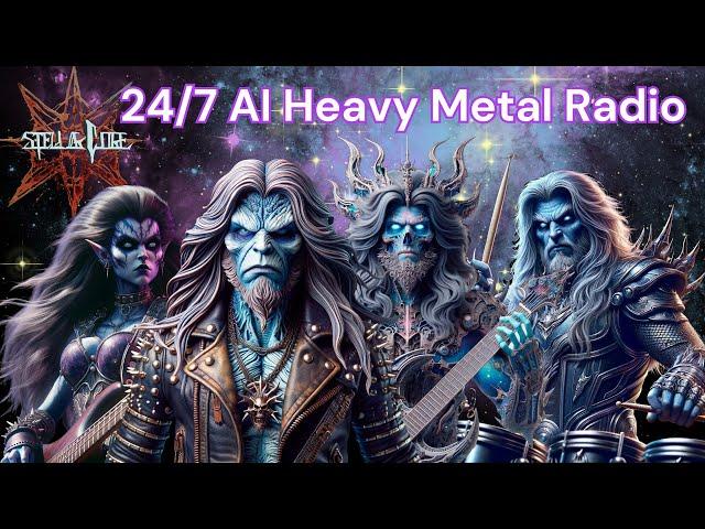 Stellar Core's AI-Generated Heavy Metal Trilogy 24/7 Live Stream: Technological Evolution in Music