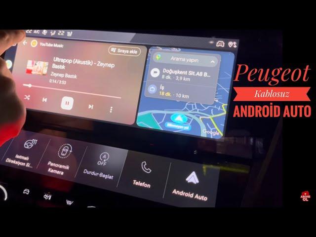 Yeni Peugeot 308 / 408 Kablosuz Android Kurulumu / Youtube music / Spotify / Haritalar inceleme