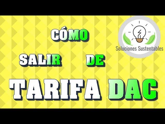 Tarifa DAC como salir - Cálculo