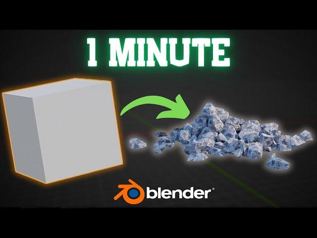 Destroy Any Object in Blender in 1 Minute!