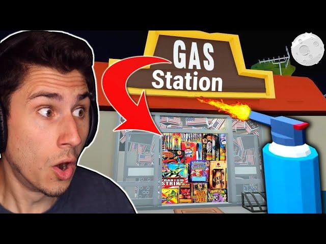 I Blew Up Fireworks IN A GAS STATION! | Fireworks Mania