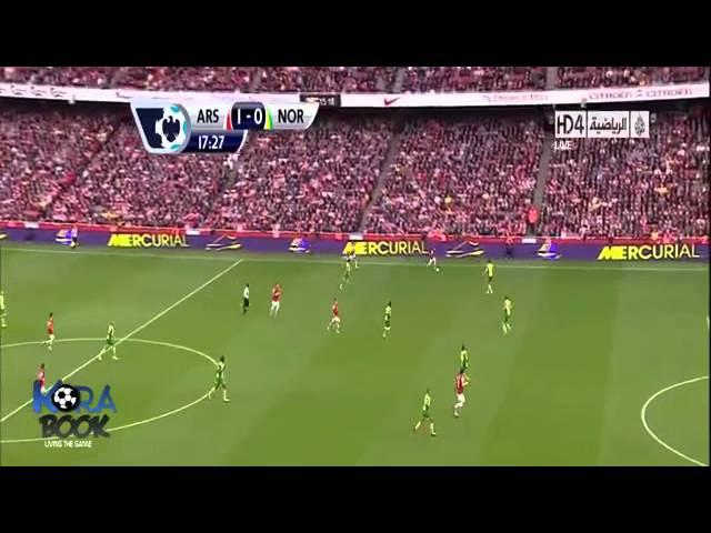 Goal Cantik Arsenal Vs  Norwich City BPL - 19 Oktober 2013