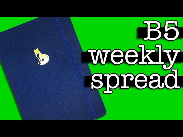 B5 Weekly Bullet Journal Setup  Plan With Me