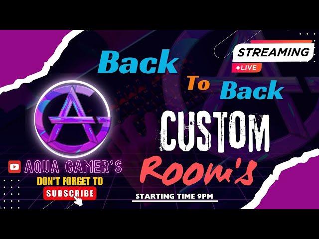  Custom Room's Is Start - AQUA GAMER'S Is Live | Bgmi Gameplay | Live Gameplay 8/12/24