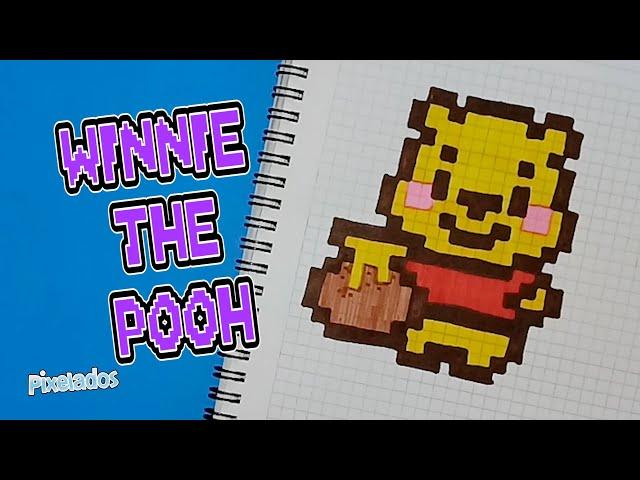 COMO DIBUJAR A WINNIE THE POOH PIXEL ART - PIXELADOS