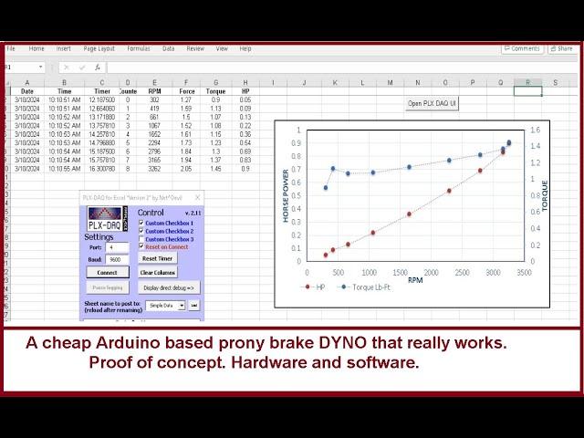 Prony Brake Dyno, CHEAP!, for Small Engines. DIY Arduino based.