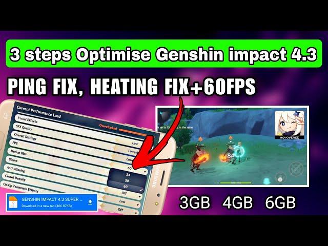 Optimize Genshin Impact 4.3 | 60 FPS Boost, Ping Fix, Heat Reduction! | Fix Lag Genshin Impact