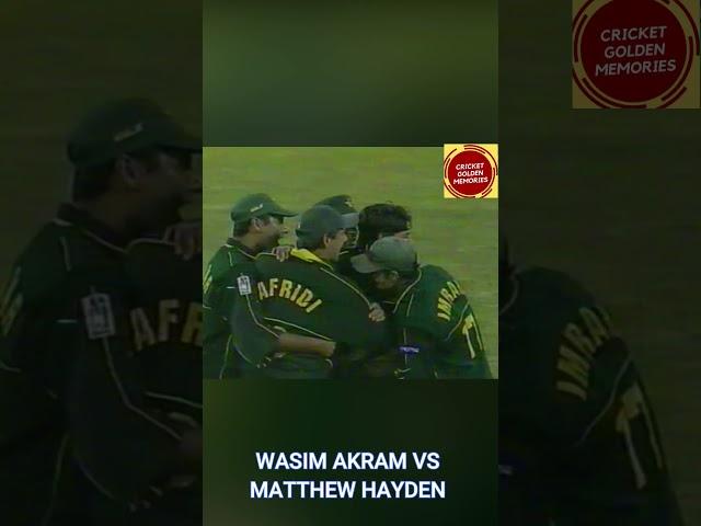 Wasim Akram Classic Inswinger vs Matthew Hayden | Pakistan vs Australia | 2000 | Brisbane | Shorts |