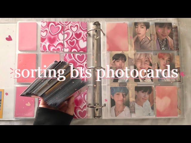 putting away bts photocards 9 