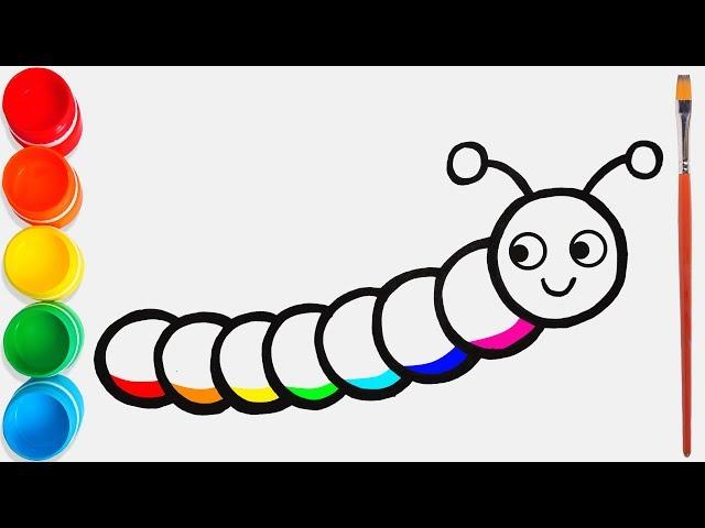 Chenille Dessin et Coloriage pour les Enfants #8 | Comptines Et Chansons | À Bébé Chanson