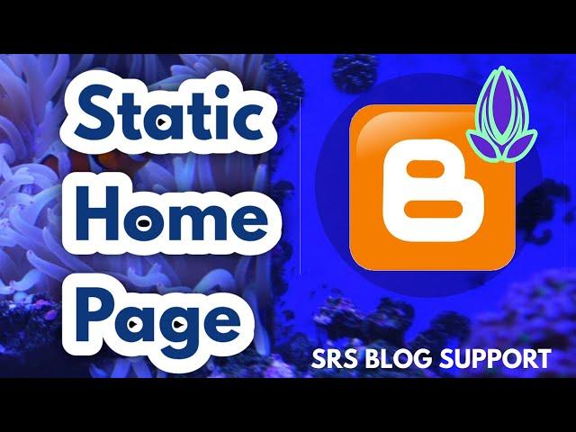 How to create static home page | in blogger | template | custom home page | on blogger