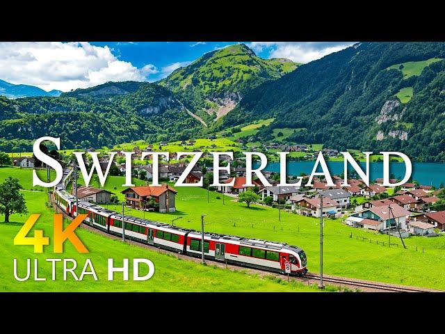 Switzerlands 4K • Exploring the Stunning Alps and Picturesque Villages | 4K VIDEO HD