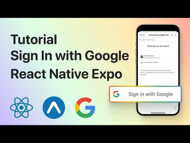Tutorial Sign In with Google | React Native Expo