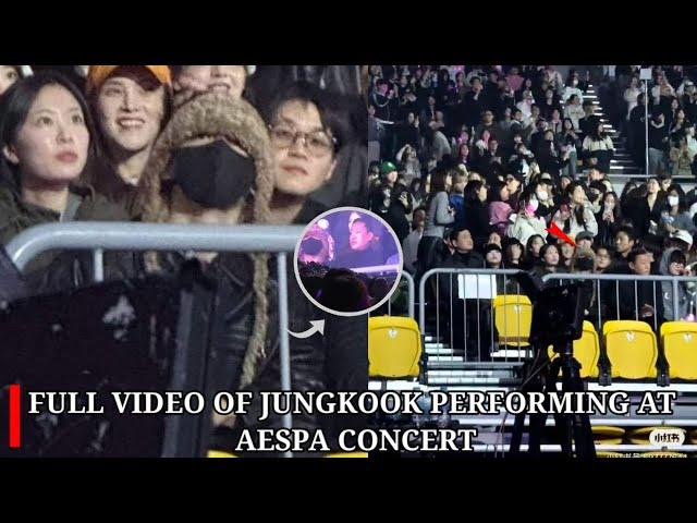 9 Minutes Ago! Full Video of Jungkook Performing at Aespa Concert Makes Fans Excited