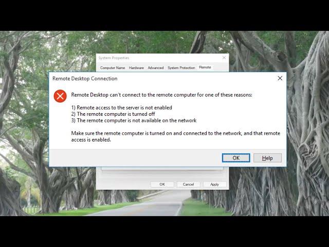 Remote Desktop Can't Connect to the Remote Computer for One of These Reasons in Windows 11 (Solved)