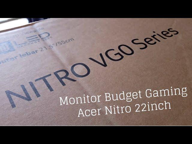 Unboxing Monitor Budget Gaming Acer Nitro VG220Q 22inch