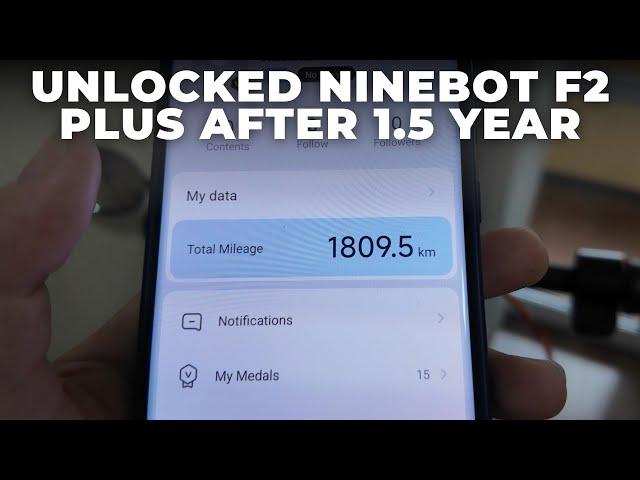 Ninebot F2 Plus 32km/h after 1.5 Years and 1800 KM  - Still Good!?