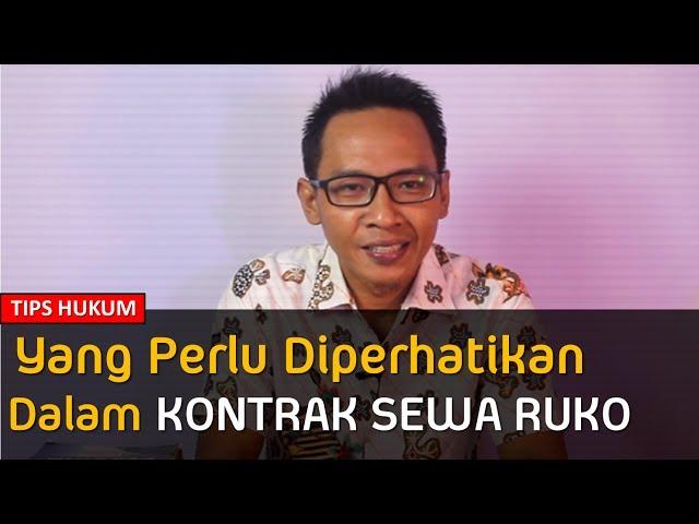 Kontrak Sewa Bangunan (Ruko)