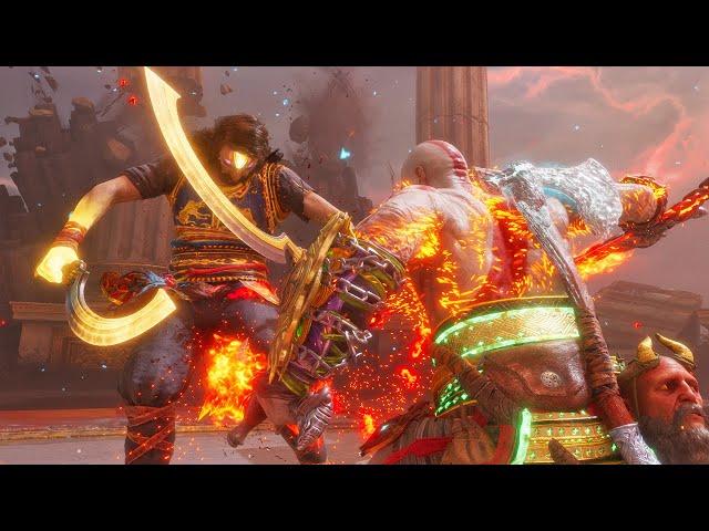 Lore Accurate KRATOS vs TYR No Damage Boss Fight - Show Me Mastery Difficulty (PC)