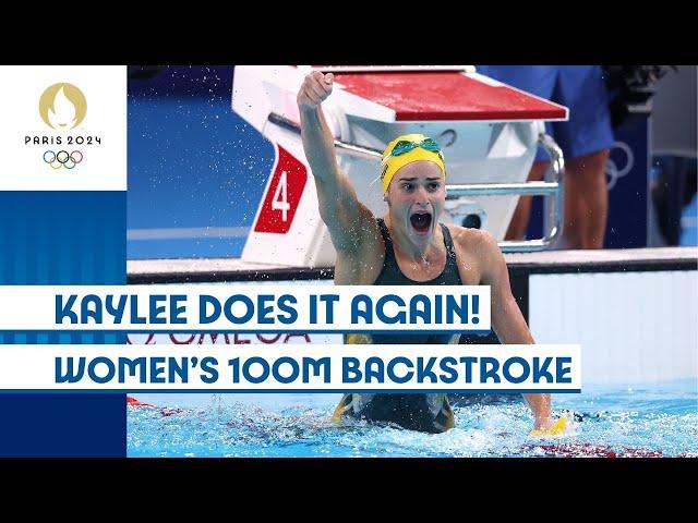 KAYLEE DOES IT AGAIN  | Women's 100m Backstroke | #Paris2024 Highlights