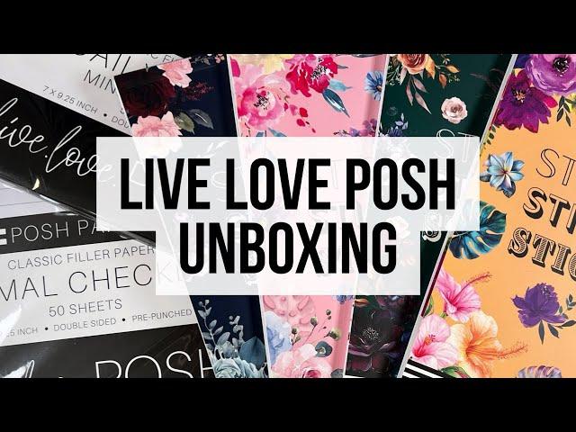 NEW! Live Love Posh - Luxe Seasonal Florals Sticker Books & Paper Packs + Daily Planner Update