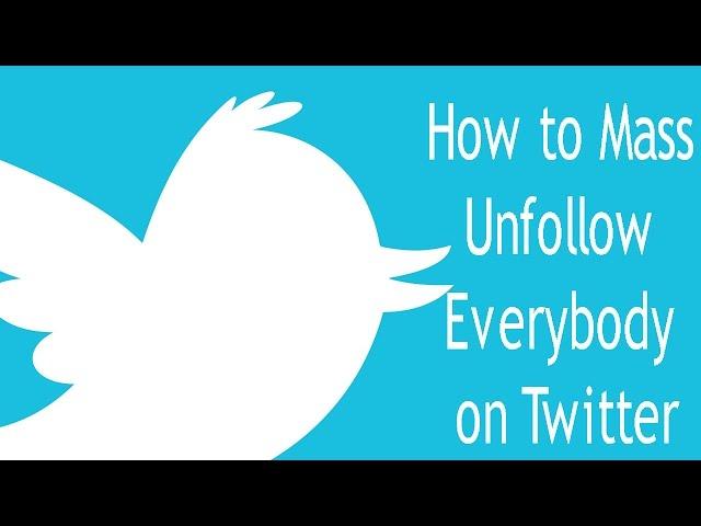 How to Mass Unfollow EVERYBODY on Twitter - Working 2017 - Google Chrome