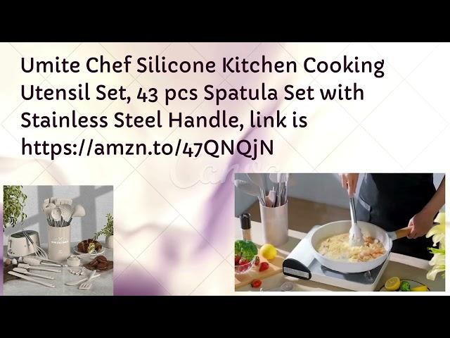 Umite Chef Silicone Kitchen Cooking Utensil Set https://amzn.to/488YWAc