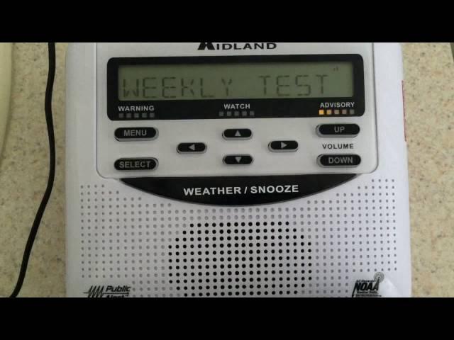 NOAA Weather Radio - Weekly EAS Test - 6/29/16