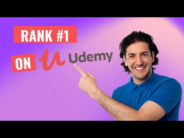 How To Rank Your Udemy Course On The First Page | Udemy SEO ranking