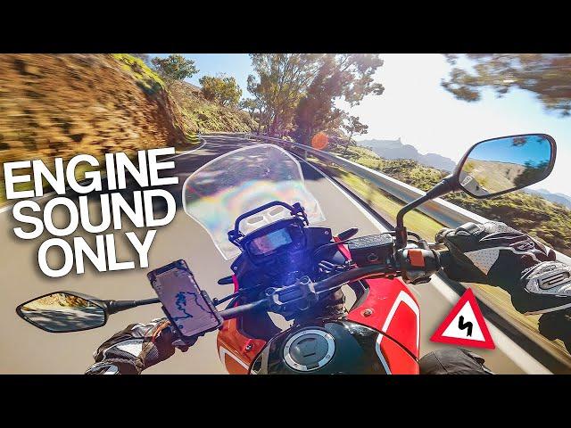 Honda CB500X sound on wonderful Gran Canaria road [RAW Onboard]