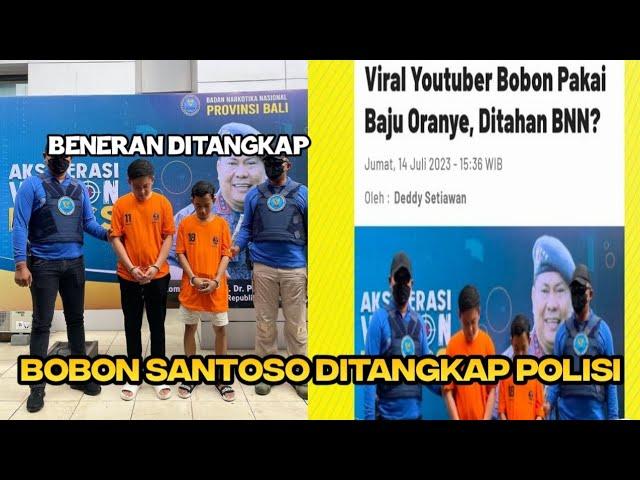 BOBON SANTOSO DI TANGKAP POLISI/BNN